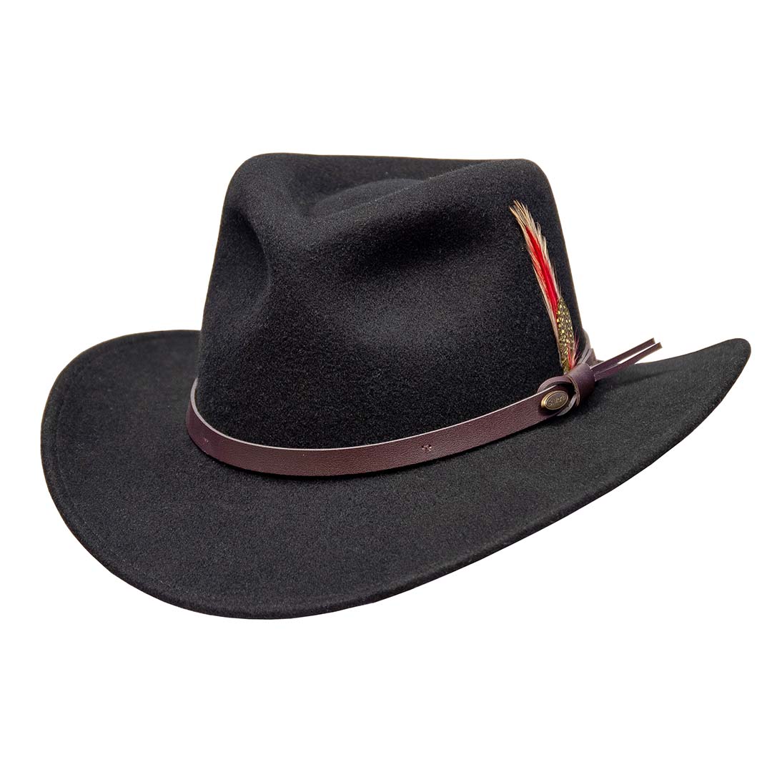 Saint Martin - Crushable Wool Felt Outback Hat