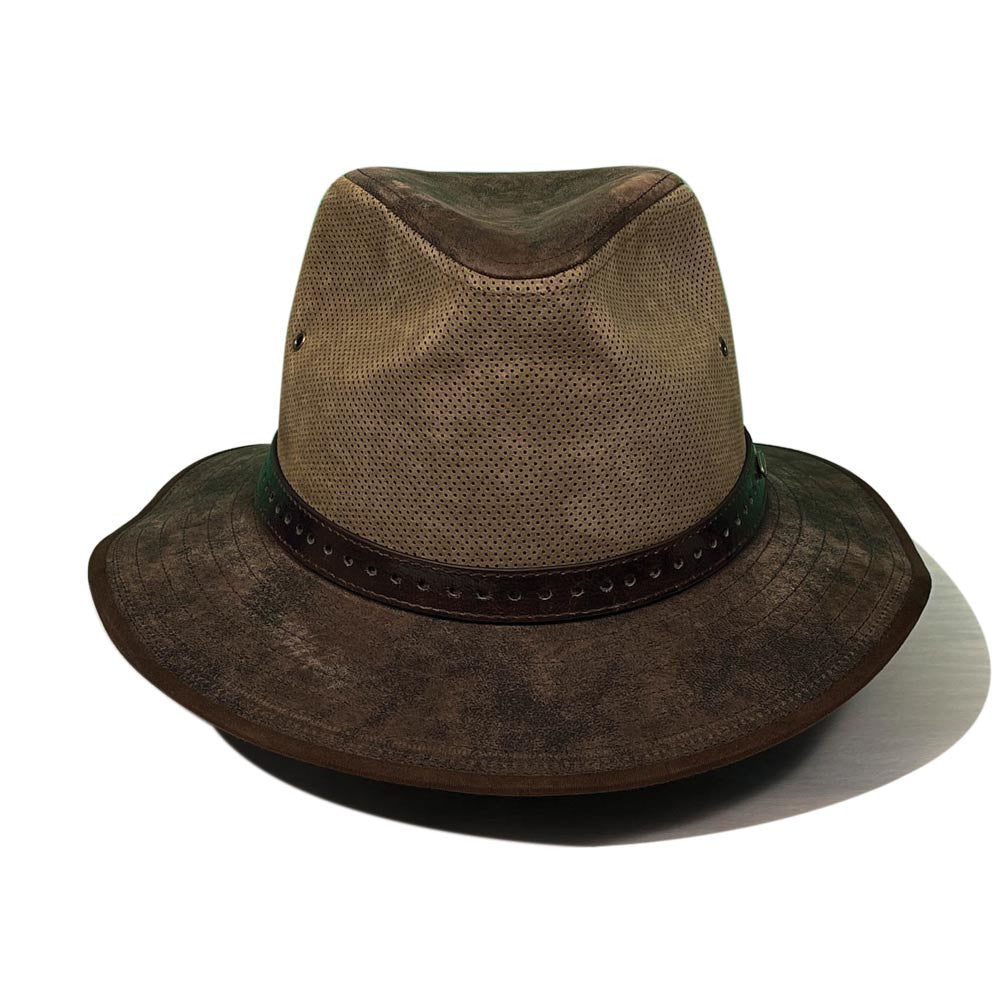 Saint Martin - Distressed Leather Fedora
