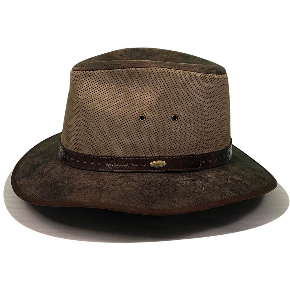 Saint Martin - Distressed Leather Fedora