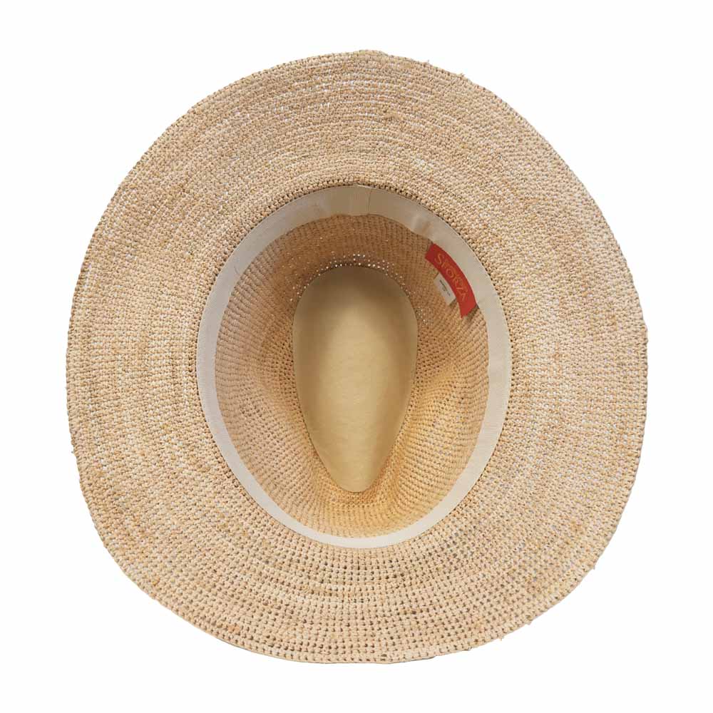 Sforza - Crocheted Raffia Safari Fedora