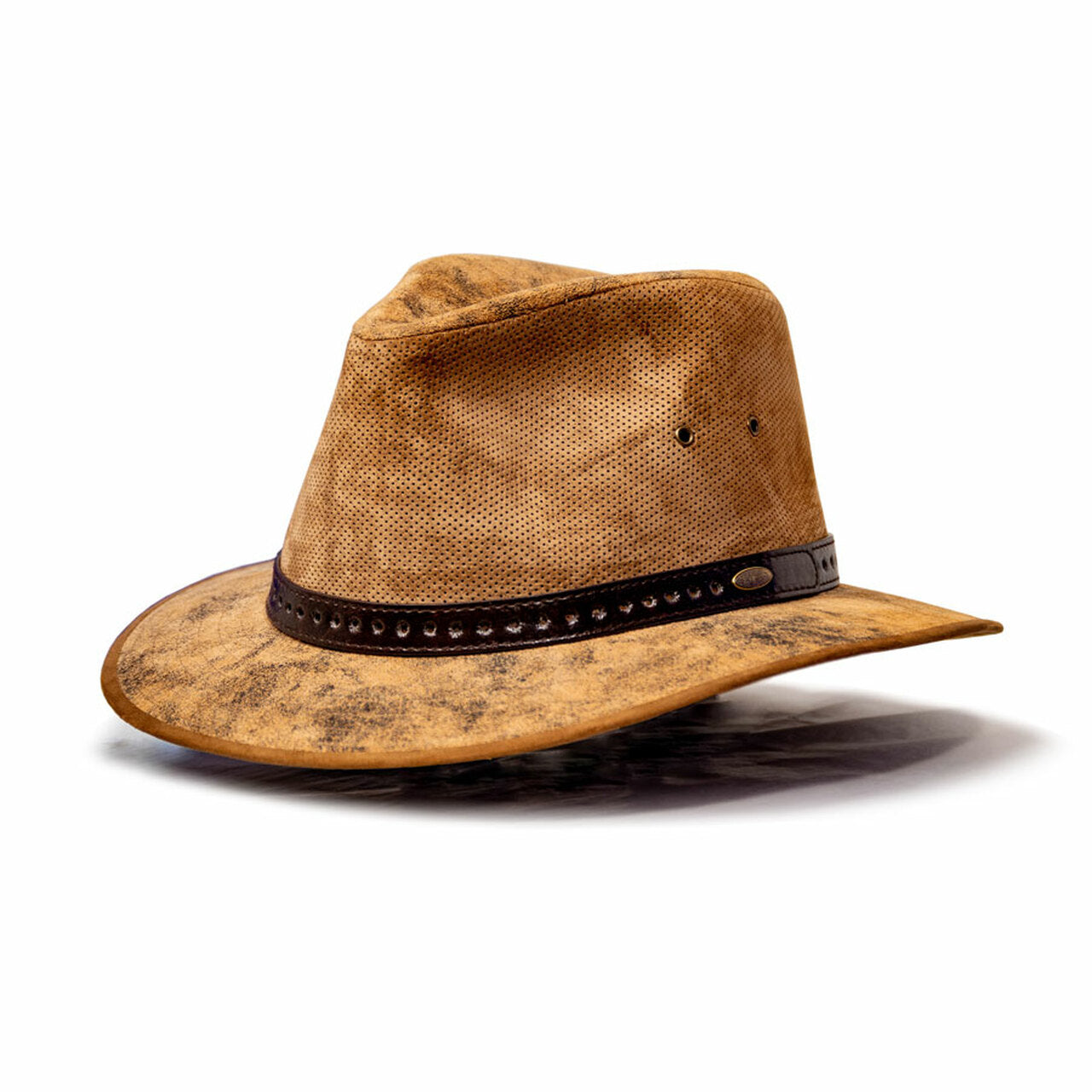 Saint Martin - Distressed Leather Fedora