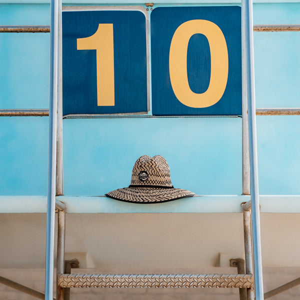 Kooringal - Burleigh Surf Straw Lifeguard Hat