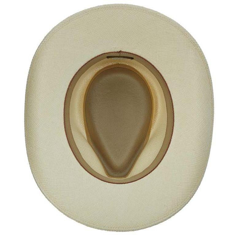 Scala - Outback Panama Hat w- Leather Trim