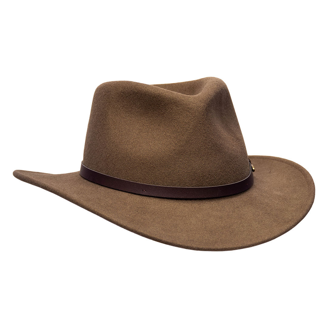 Saint Martin - Crushable Wool Felt Outback Hat