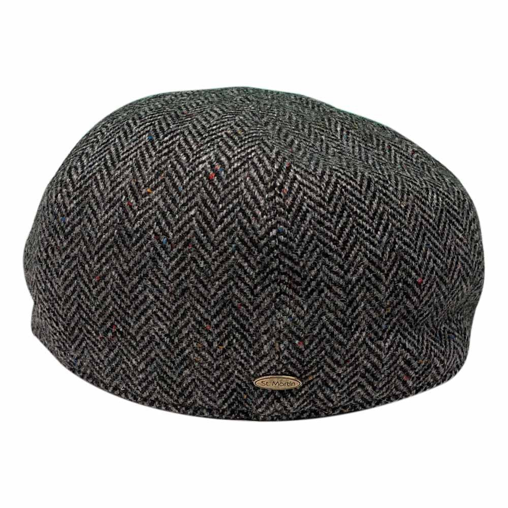 Saint Martin - Wool Herringbone Flat Cap