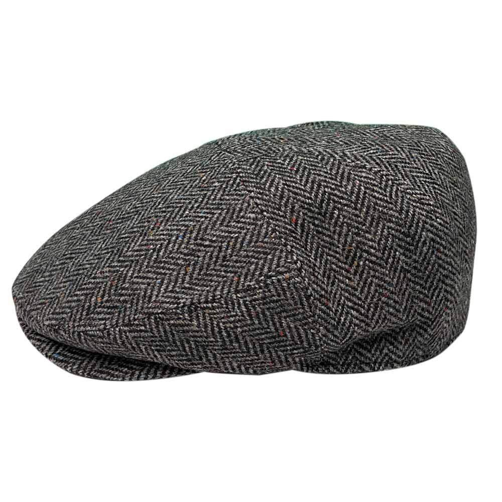 Saint Martin - Wool Herringbone Flat Cap