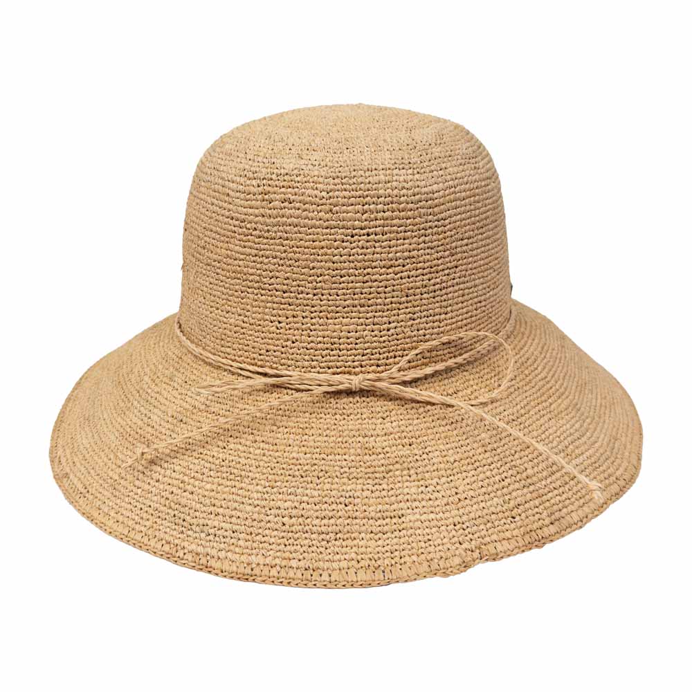 Sforza - Crochet Raffia Cloche Sun Hat