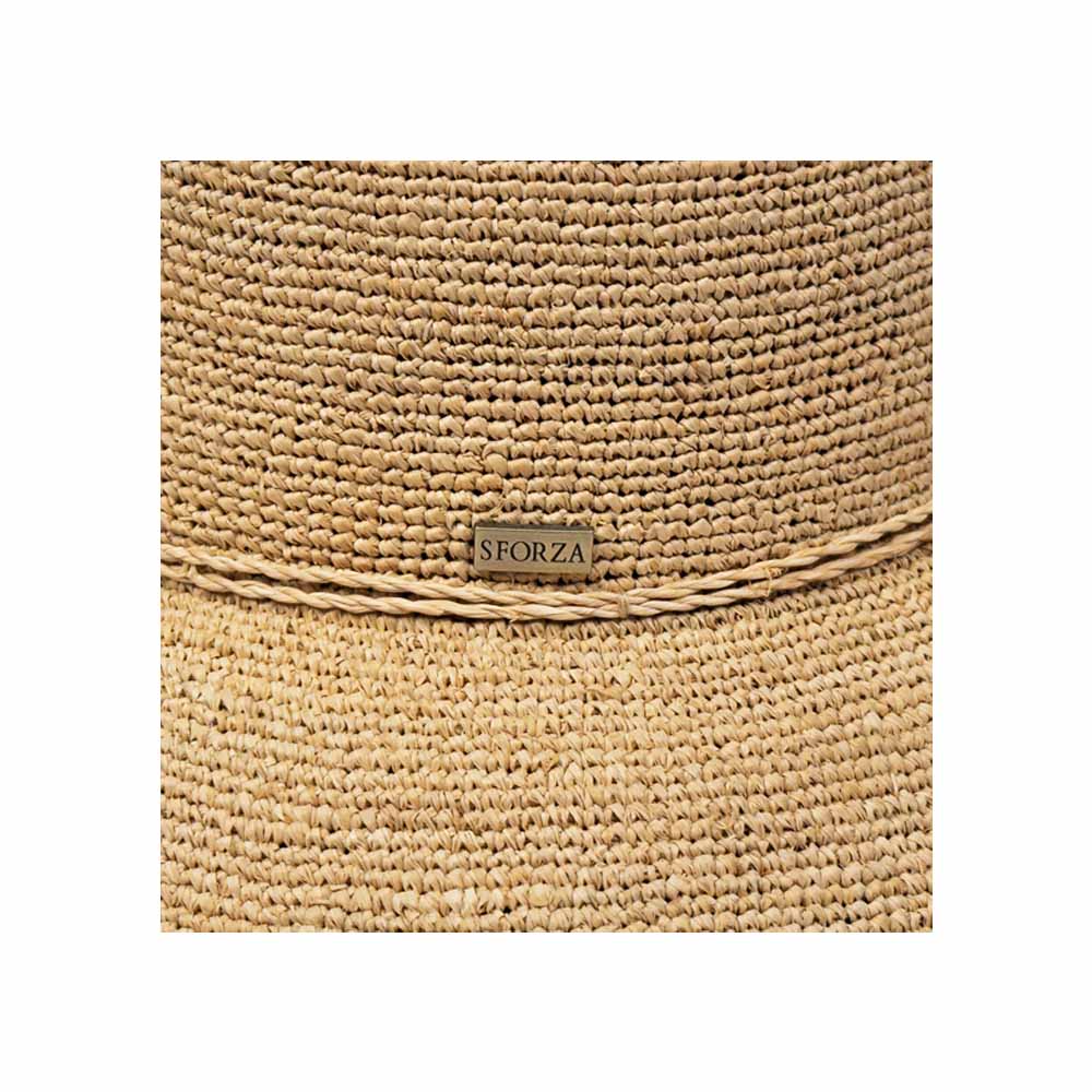 Sforza - Crochet Raffia Cloche Sun Hat