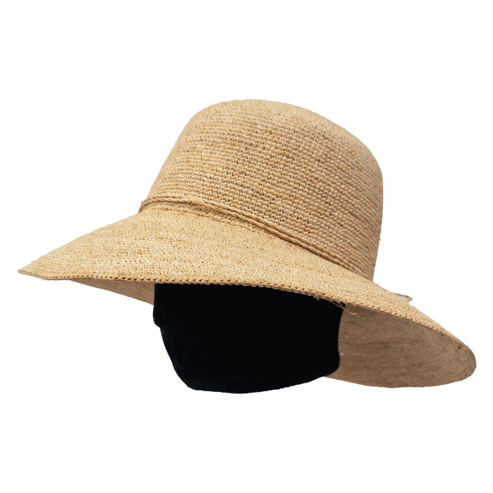 Sforza - Crochet Raffia Cloche Sun Hat