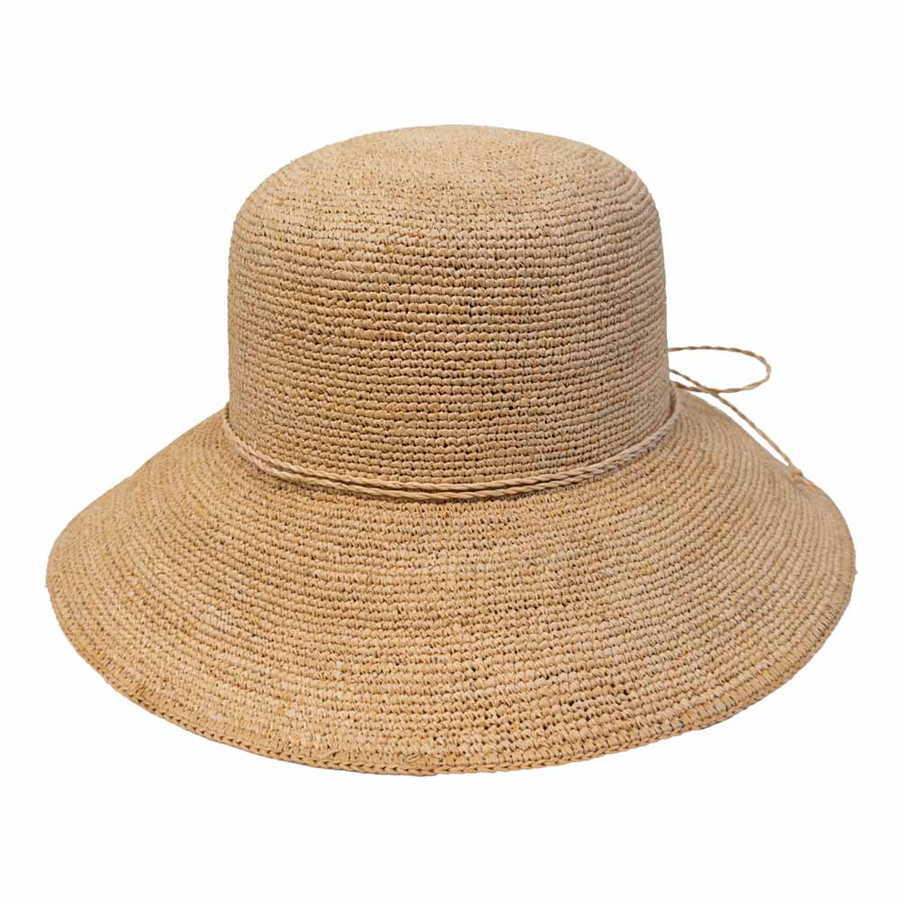 Sforza - Crochet Raffia Cloche Sun Hat
