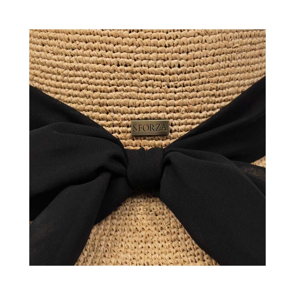Sforza - Crochet Raffia Sun Hat with Bow