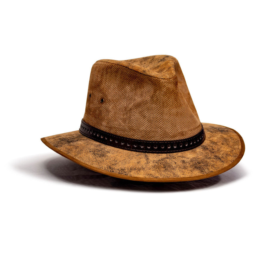 Saint Martin - Distressed Leather Fedora