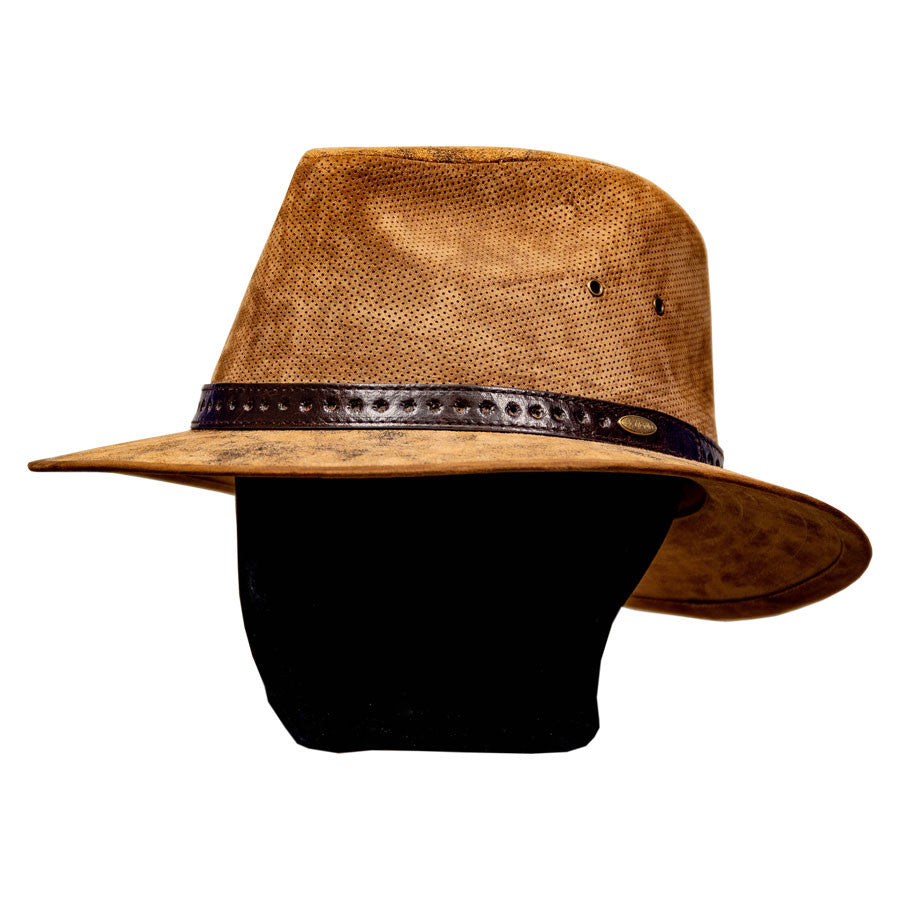 Saint Martin - Distressed Leather Fedora