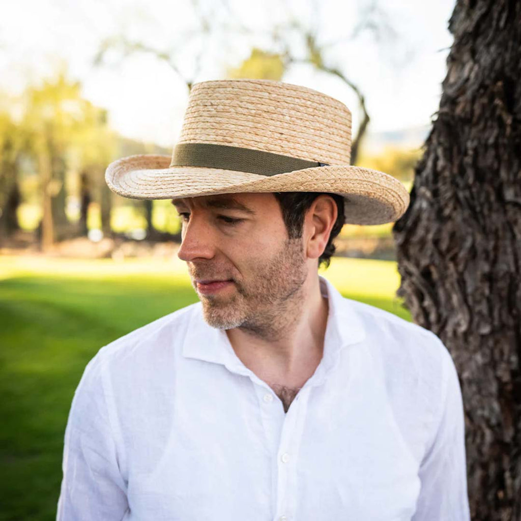 Scala - Driver Raffia Gambler Hat