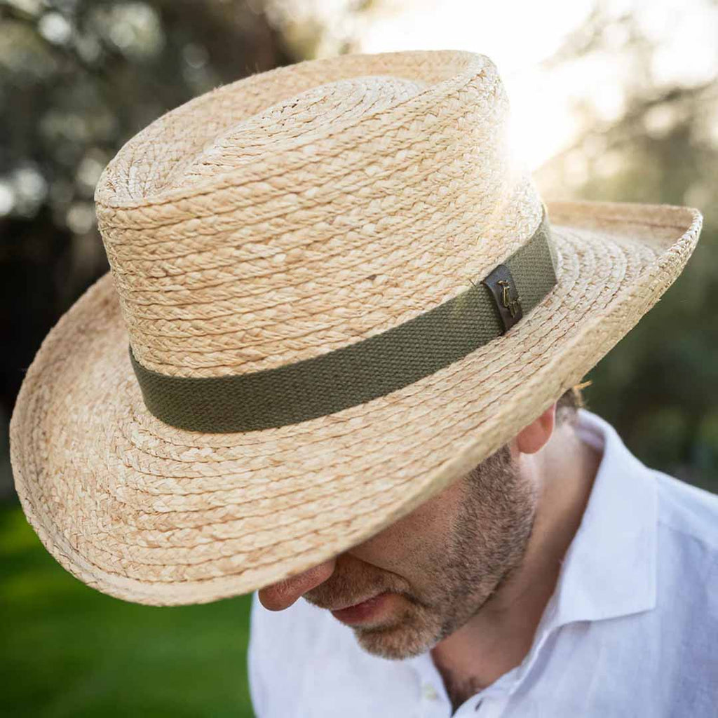 Scala - Driver Raffia Gambler Hat