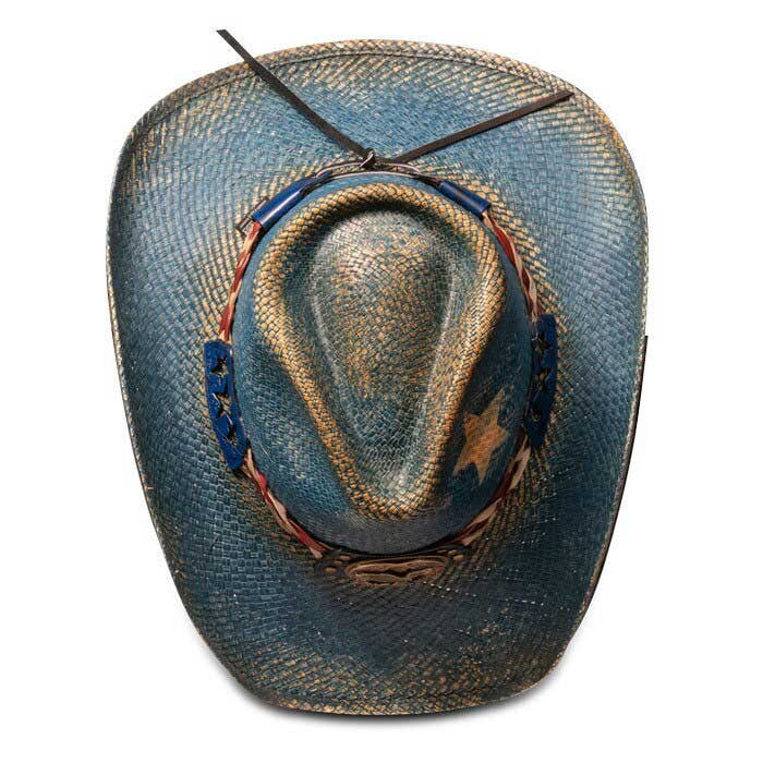 Stampede Hats - Vintage Blue Star American Flag Cowboy Hat